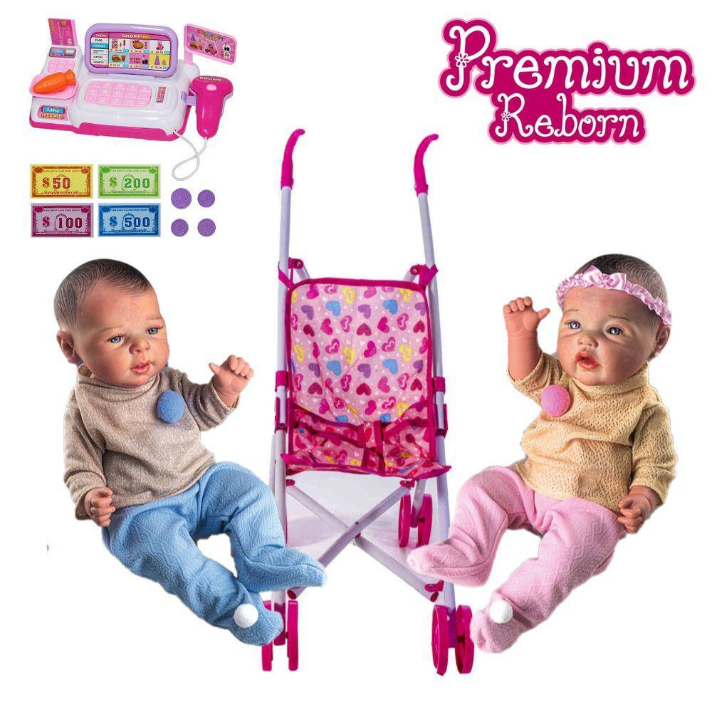 Boneca Bebê Reborn Gemeos - Alana Babys