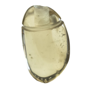 Colar Pedra Rolada Fumê Difusor Aromaterapia Ranhurado