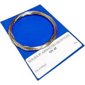 Solda Prata OV 45% | Fio 0,50mm | 10g | Óculos e Bijuteria
