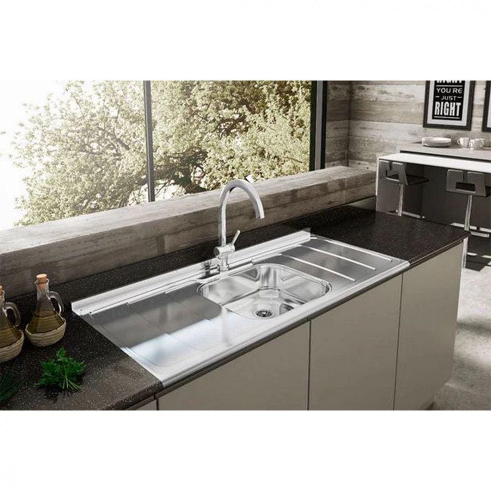 Tampo De Pia GhelPlus Dubai Inox Com Cuba 120cm