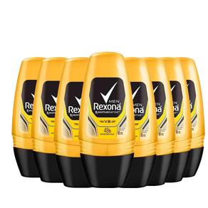 Kit Desodorante Roll On Rexona V8 50ml - 8 Unidades