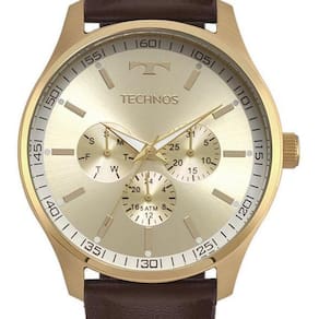 Relógio Technos Masculino Steel Dourado - 6P29Ajn/0D