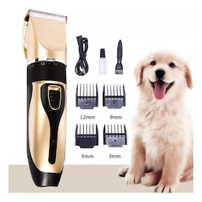 Máquina de Tosa Pets Recarregável 3W - 4 Pentes