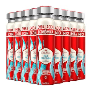 Kit Desodorante Aerosol Old Spice Mar Profundo 200ml - 9 unidades