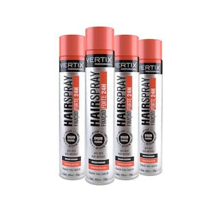 Kit Hair Spray Fixador Vertix Extra Forte 400ml - 4 Unidades