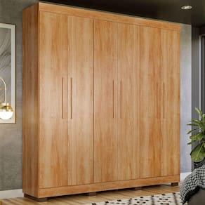 Guarda-Roupa Casal Flórida 100% Mdf 6 Portas 4 Gavetas Amadeirado 4460 - Tigus Baby