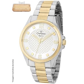 Relógio Champion Feminino Prat/Dour 40mm + Estojo
