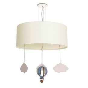 Luminária Balão 30x15cm Branco - 2 Lâmpadas - Bivolt