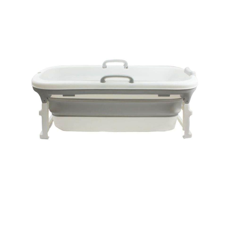 Banheira Dobrável Grande 180L Cinza - Baby Pil