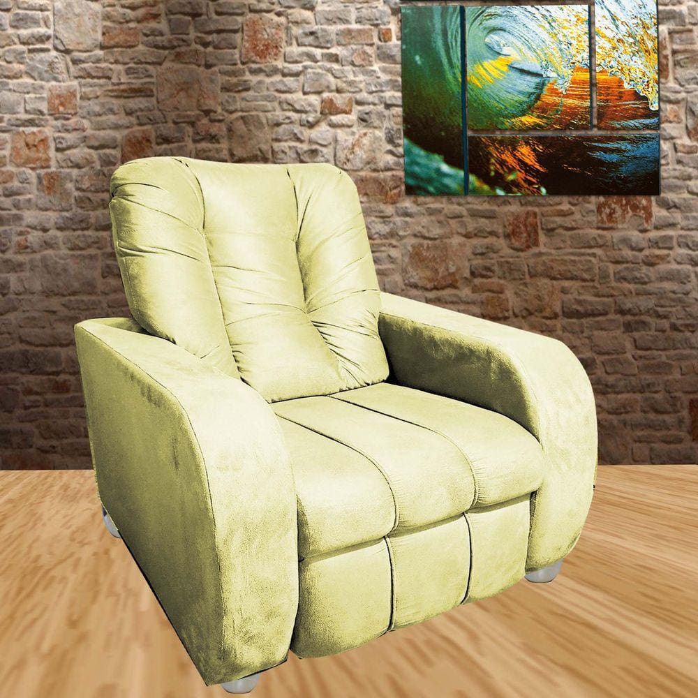 Poltrona Do Papai e Mamãe Descanso e Escritório Berlin Amarelo