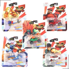 Hot Wheels Kit Street Fighter c/ 5 carros Mattel GJJ3