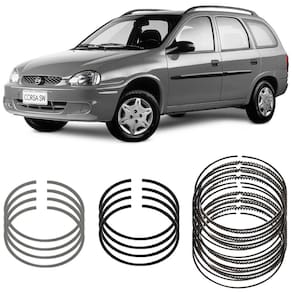 Jogo Anel Segmento 0.50 Chevrolet Corsa Wagon 1.6 97 a 2002 Metal Leve