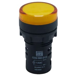 Sinaleiro MonoBloco Weg Led Vermelho Furo 22.5 110v