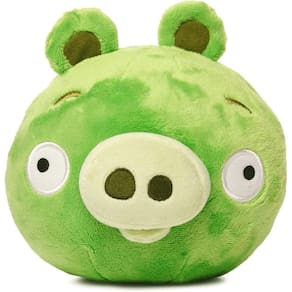 Travesseiro Recheado Porquinho Verde Angry Birds 7"