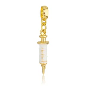 Pingentes Berloques Enfermagem Enfermeira Para Pandora Banhado a Ouro 18k