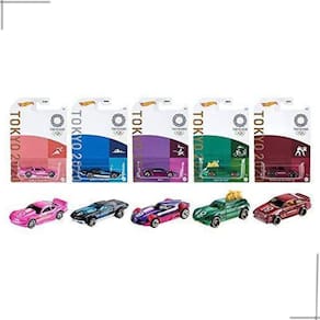 Hot Wheels Kit c/5 carrinhos Tokyo Olympic 2020 Mattel GDG83