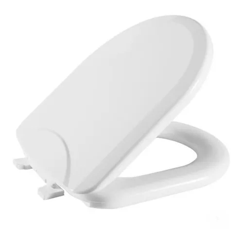 Assento Sanitário Jasmim Branco Almofadado, Resistente