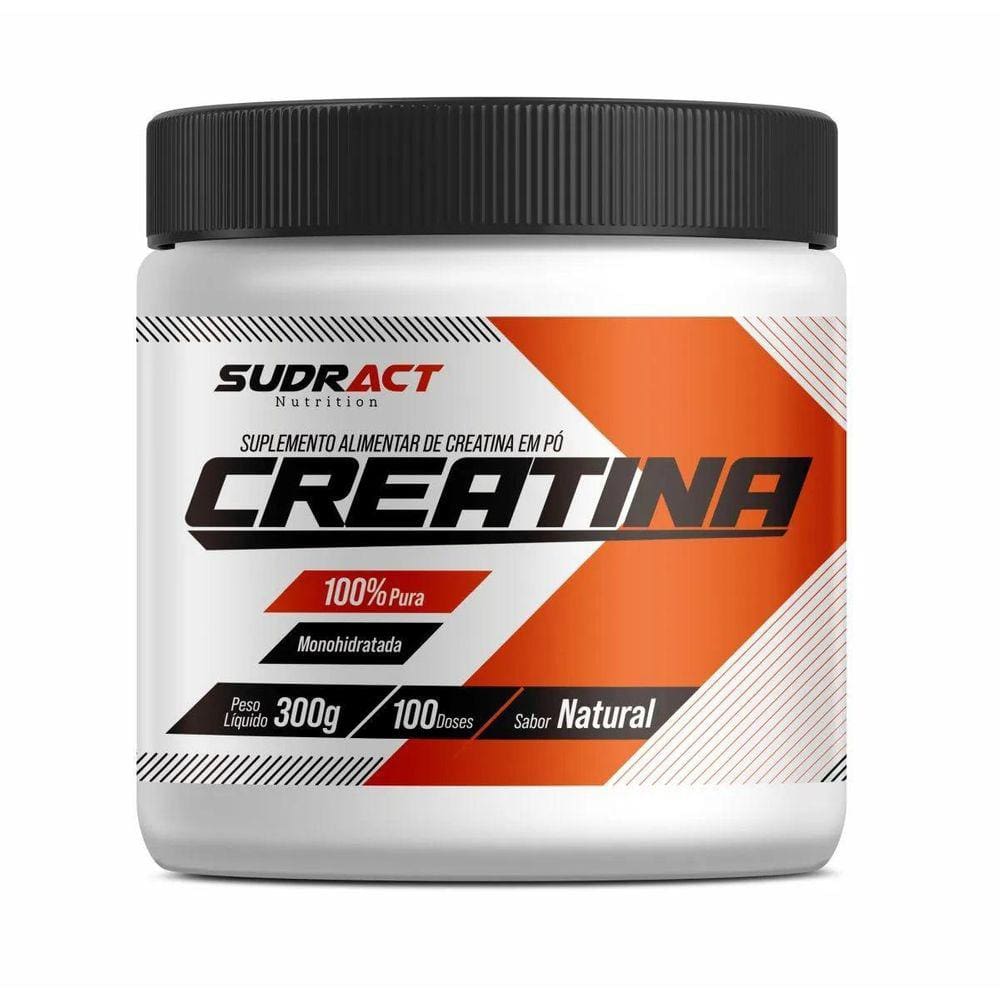 Creatina Monohidratada 100% Pura 300G Sudract Nutrition