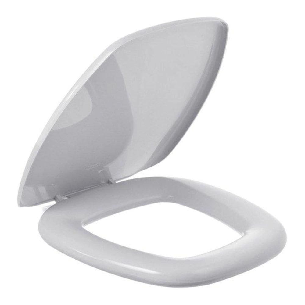 Assento Sanitário Iris Cinza Claro Para Vaso Onix Almofadado