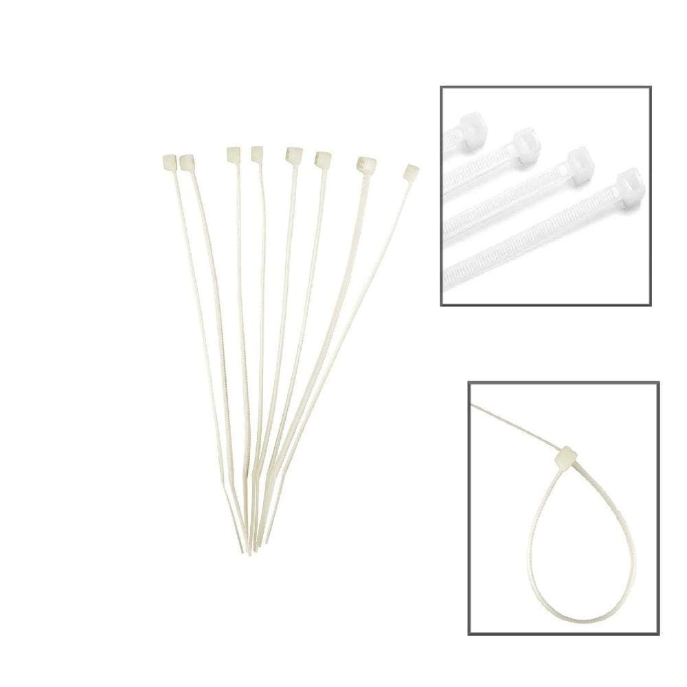 Abraçadeira Nylon EDA 8ND 2,5x150mm - 100 unid. - Branco