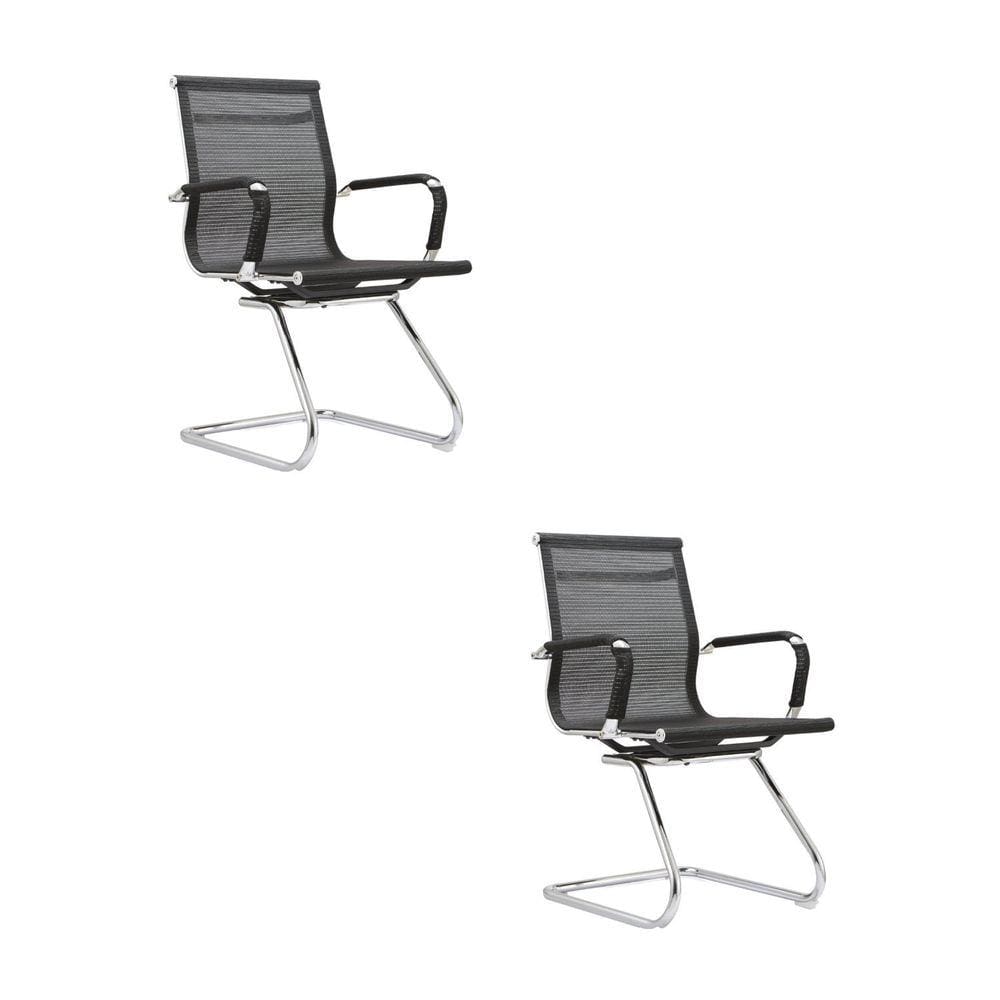 Kit com 2 Cadeiras Fixa Sydney Preto