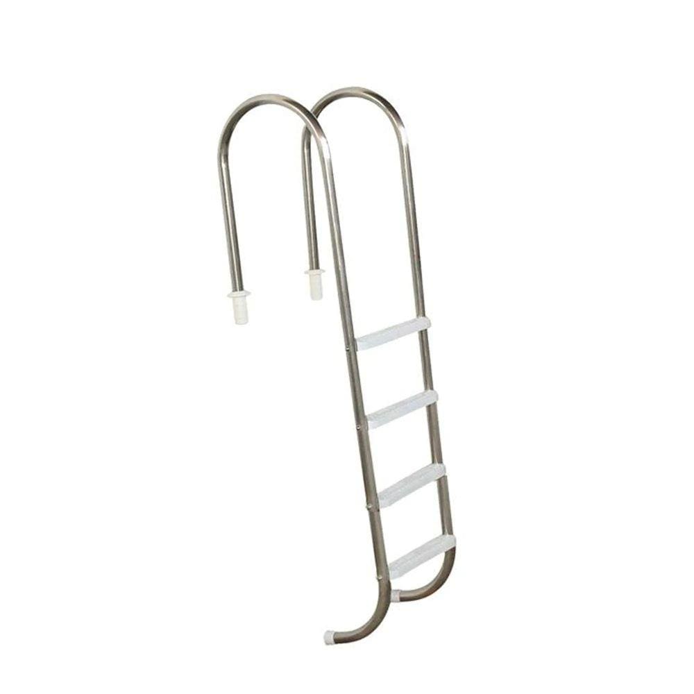 Escada para Piscina 4 Degraus Anatômicos em ABS Marinheiro 1 1/2" em Aço Inox - Sodramar