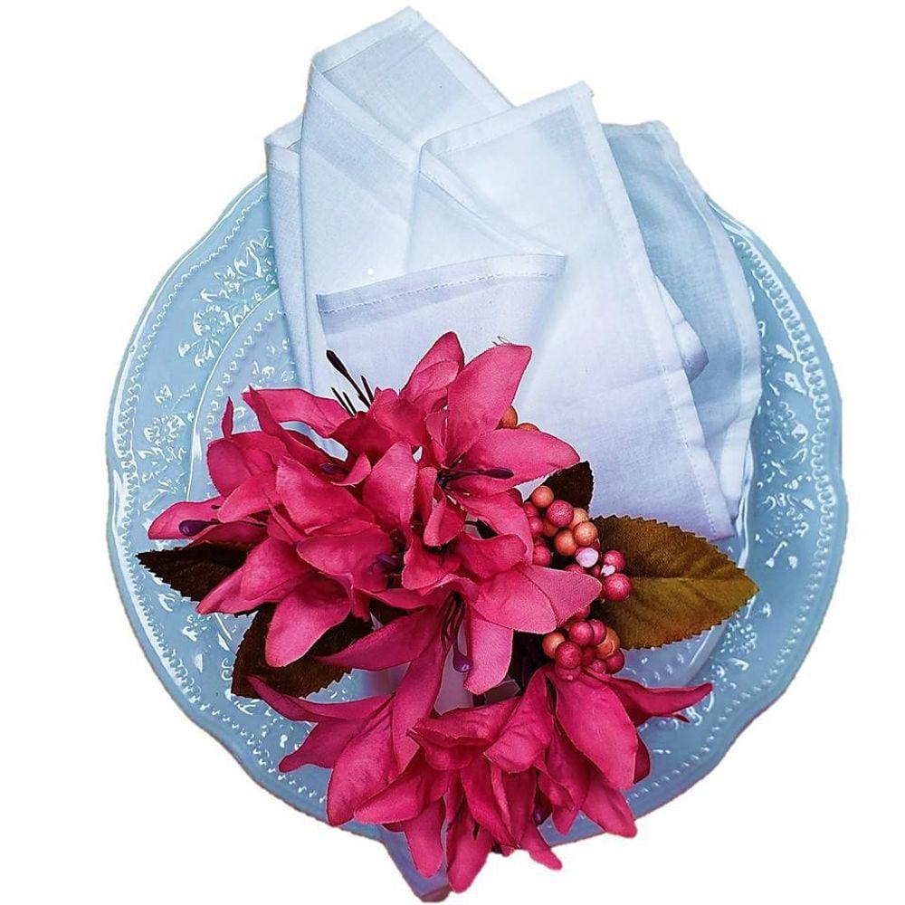 Porta Guardanapo Lírios Da Maison Charlô Pink - 4 Unidades