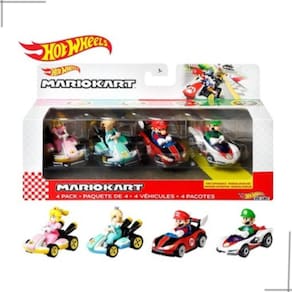 Hot Wheels 4 Pack Mariokart 2021 Peach Rosalina Mario Luigi