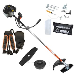 Roçadeira Terra Profissional GRH520 Black Á Gasolina 52cc 2,5Hp Alta Potencia e Economia Com Partida Leve e de Fácil Aceleração