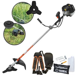 Roçadeira 43cc Terra GRH430 Á Gasolina 2T 1,7Hp Profissional Robusta e Potente Ideal Para Uso em Fazendas, Chácaras e Sítios