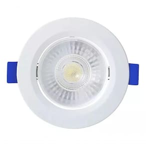 Spot Led Embutir Redondo 6w 3000k Branco Blumenau Branco - Bivolt