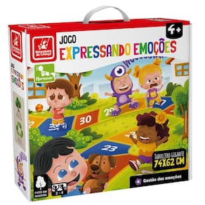 Jogo Educativo Infantil Expressando Emoções Madeira