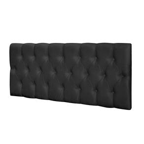 Painel Cabeceira Paris Casal Para Cama Box 1,38 Suede Preto