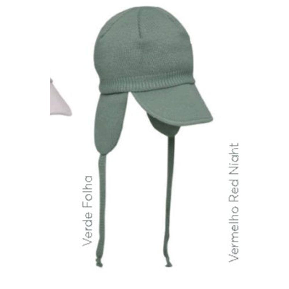 Gorro bebê touca tricô modelo chaves forrada - touca inverno
