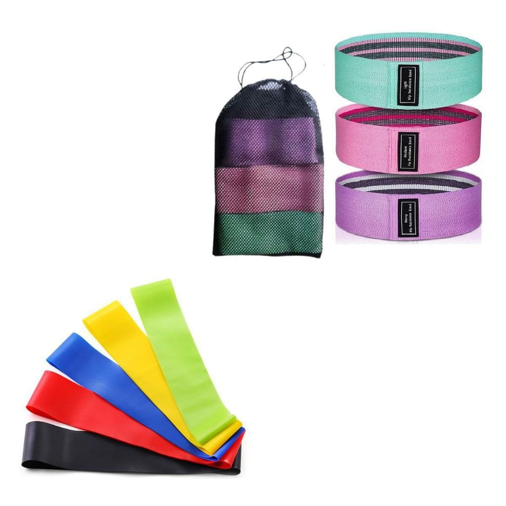 Kit 8 Elásticos Faixas Mini Band Para Exercícios Fitness