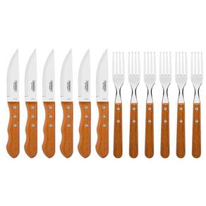 Jogo de Talheres Jumbo para Churrasco Dynamic com Laminas em ACO INOX