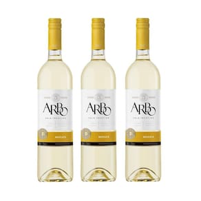 Kit Vinho Arbo Moscato Branco Seco Casa Perini 750ml 3unid