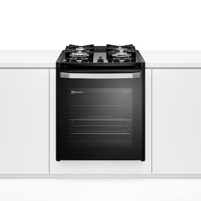 Fogão de Embutir 4 bocas Electrolux Preto Experience com Mesa de Vidro, PerfectCook e VaporBake (FE4BP)