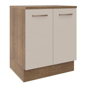 Balcão De Cozinha 70 Cm 2 Portas Agata Madesa Rustic/crema