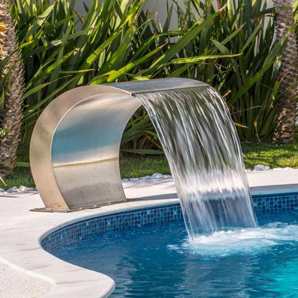 Cascata Victória Jr em Aço Inox para Piscina