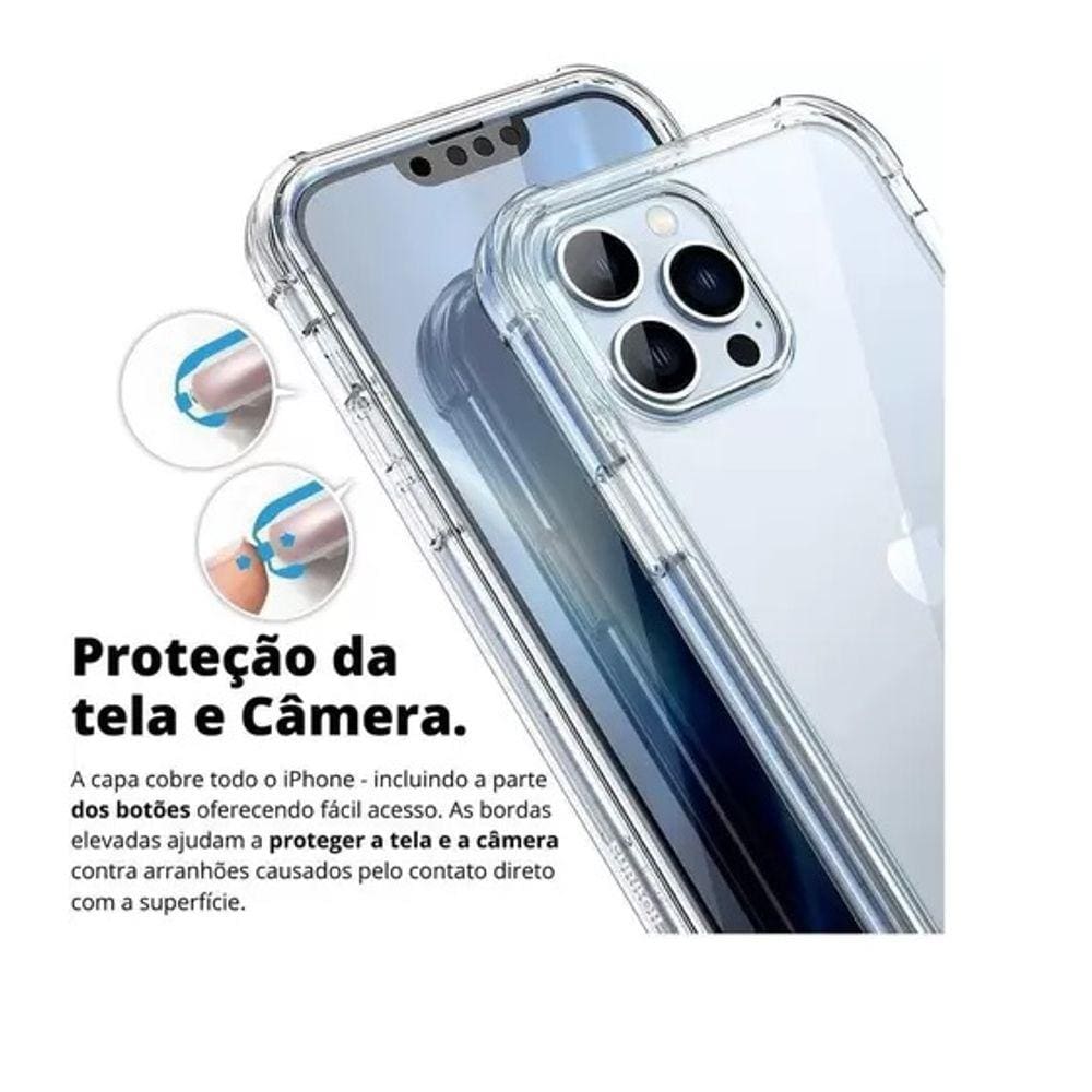 CAPA CAPINHA ANTISHOCK REFORÇADA COMPATÍVEL IiPHONE 15 NORMAL