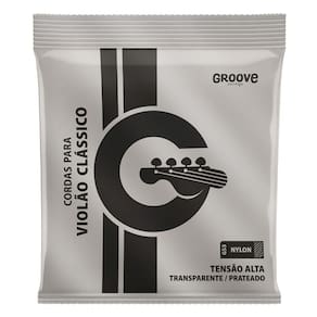 Encordoamento Violao Groove Gs5 Nylon Alta Tensão Cristal Prata