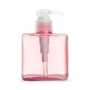Frasco quadrado 280ml com válvula pump Manicure Skin Care Salão