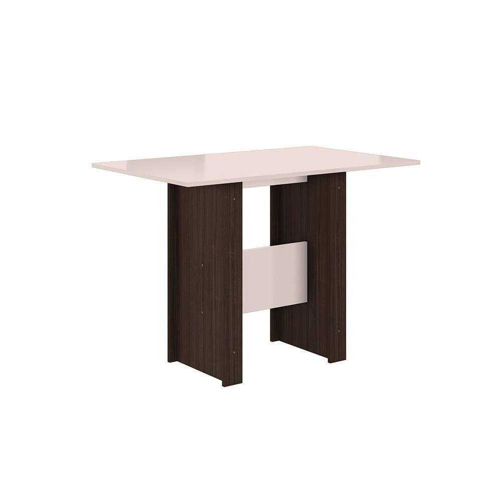 Mesa de Jantar 4 Lugares Winchester Amendoa Off-White