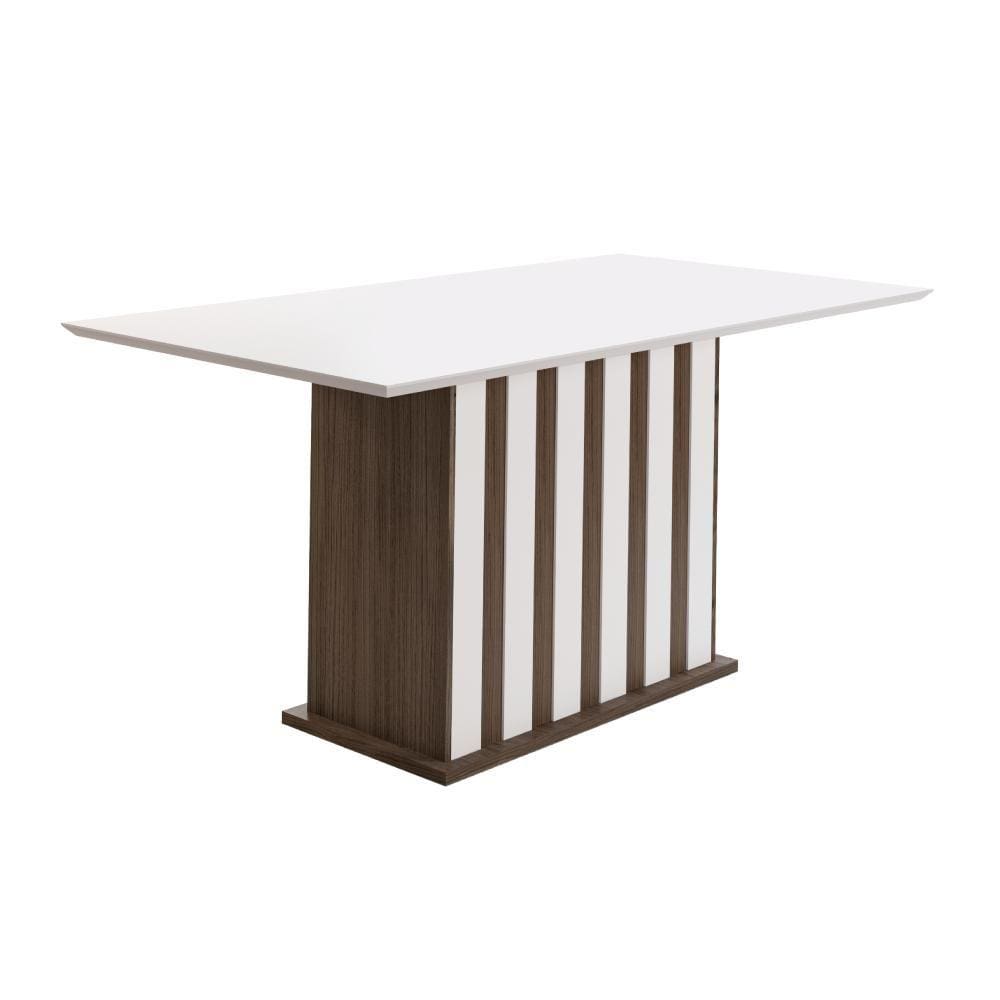 Mesa de Jantar 6 Lugares Osaka Amendoa Off-White