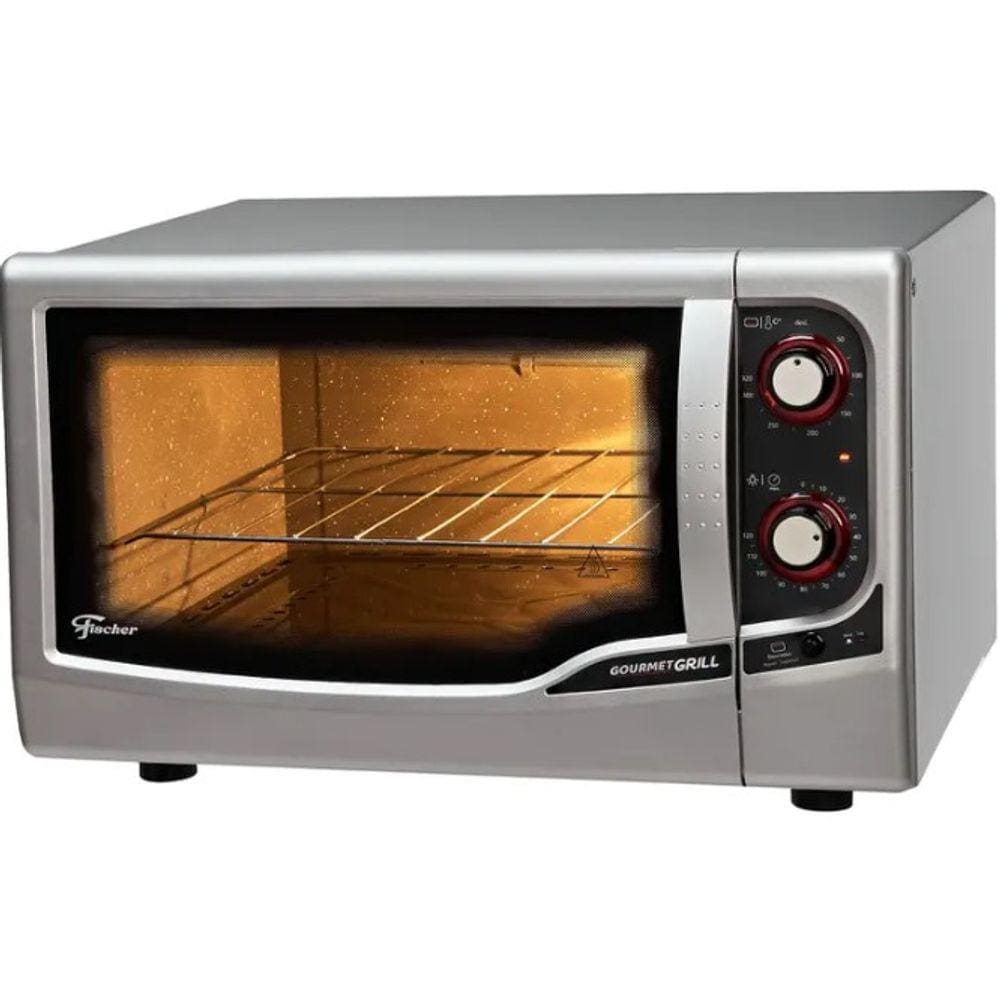 Forno 44L Fischer Eletrico Gourmet GRILL - 9741-79183 Prata 110 VOLTS