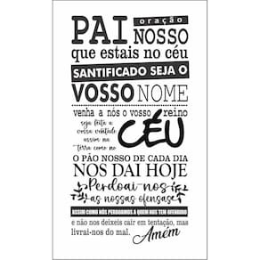 Adesivo De Parede Para Sala E Igrejas Oração Do Pai Nosso