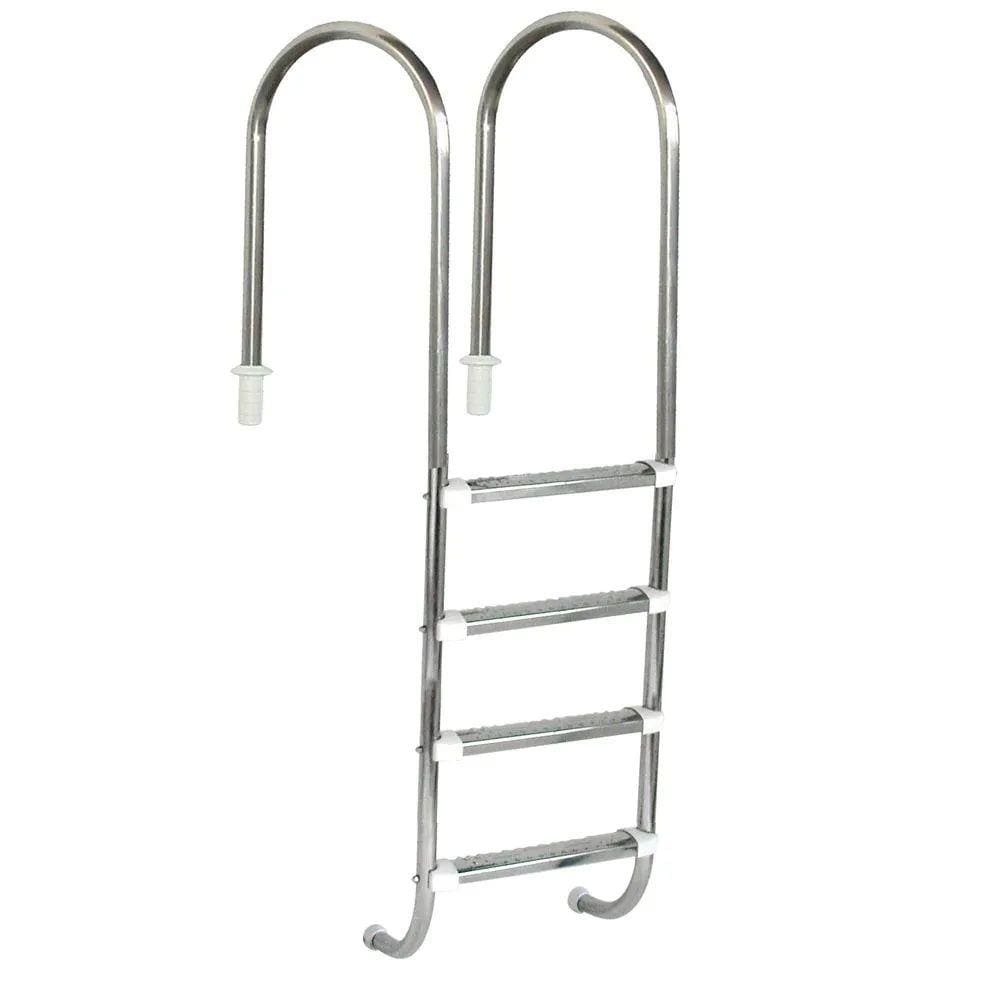 Escada para Piscina 4 Degraus Anatômicos em Inox Marinheiro 1 1/2" em Aço Inox - Sodramar