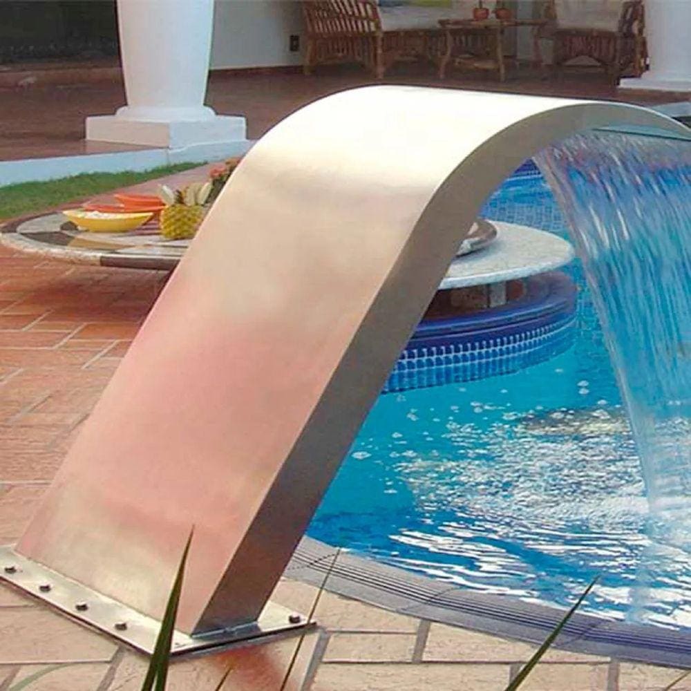 Cascata Iguaçu Jr em Aço Inox para Piscina