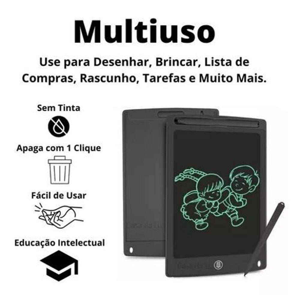 Lousa Magica Infantil Digital 8.5 Lcd Tablet Desenho Premium
